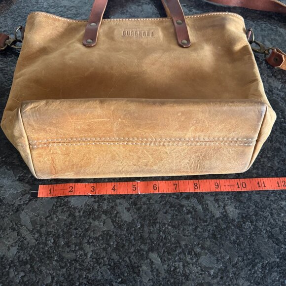 Women's toto/purse all leather shoulder/double handles by Burgundy - Picture 4 of 14